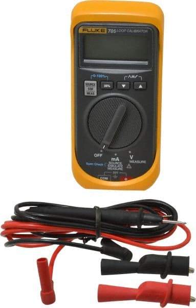 Fluke - 0 VDC to 28 VDC, Current Calibrator - +/-0.025% Basic DC Accuracy, 9V Power Supply - Exact Industrial Supply