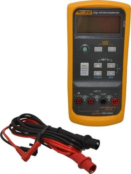 Fluke - 0 V to 24 V, Current Calibrator - LCD Display, +/-10% Basic DC Accuracy - Exact Industrial Supply