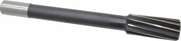 Interstate - 1-5/16" High Speed Steel Chucking Reamer - Spiral Flute, 1" Straight Shank, 3" Flute Length, 11-1/2" OAL - Exact Industrial Supply