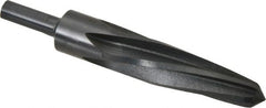 Made in USA - 1-1/16" Reamer Diam, 5/8" Small End Diam, 1/2" Diam Straight Shank, 5" Flute, Bridge Reamer - Exact Industrial Supply