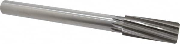 Made in USA - 1-1/4" High Speed Steel 10 Flute Chucking Reamer - Exact Industrial Supply