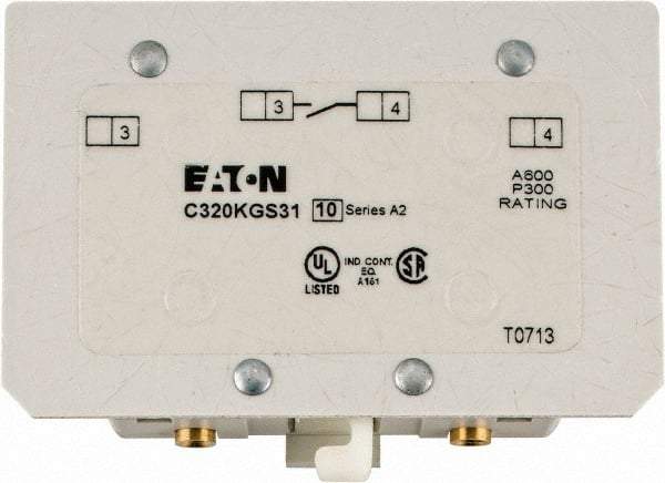 Eaton Cutler-Hammer - Starter Auxiliary Contact - For Use with 100-400A Contactors - Exact Industrial Supply