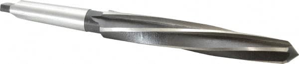 Interstate - 1-3/16" Reamer Diam, 59/64" Small End Diam, 3MT Morse Taper Shank, 7-3/8" Flute, Bridge Reamer - Exact Industrial Supply