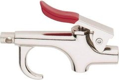 Value Collection - 145 Max psi Standard Safety Thumb Lever Blow Gun - 1/4 NPT, 3" Tube Length, Chrome Plated Zinc - Exact Industrial Supply