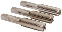 Hertel - 3/4-16 UNF, 4 Flute, Bottoming, Plug & Taper, Bright Finish, High Speed Steel Tap Set - 4-1/4" OAL, 2B/3B Class of Fit - Exact Industrial Supply