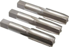 Hertel - M24x3.00 Metric Coarse, 4 Flute, Bottoming, Plug & Taper, Bright Finish, High Speed Steel Tap Set - 4-29/32" OAL, 6H Class of Fit - Exact Industrial Supply