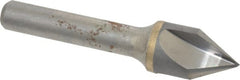 Hertel - 5/8" Head Diam, 3/8" Shank Diam, 3 Flute 60° Solid Carbide Countersink - Exact Industrial Supply