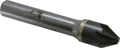 Hertel - 1/2" Head Diam, 3/8" Shank Diam, 6 Flute 60° Solid Carbide Countersink - Exact Industrial Supply