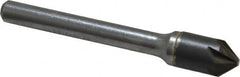 Hertel - 3/8" Head Diam, 1/4" Shank Diam, 6 Flute 82° Solid Carbide Countersink - Exact Industrial Supply