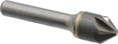 Hertel - 5/8" Head Diam, 3/8" Shank Diam, 6 Flute 82° Solid Carbide Countersink - Bright Finish, 2-5/8" OAL, Single End, Straight Shank, Right Hand Cut - Exact Industrial Supply