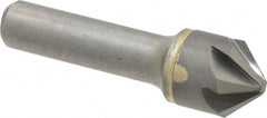Hertel - 3/4" Head Diam, 1/2" Shank Diam, 6 Flute 90° Solid Carbide Countersink - Exact Industrial Supply