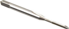 Hertel - #1-72 UNF, 2 Flute, Bright Finish, High Speed Steel Spiral Point Tap - Plug Chamfer, Right Hand Thread, 1-11/16" OAL, 2B Class of Fit - Exact Industrial Supply