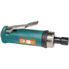 Dynabrade - 1/4" Collet, Straight Handle, Air Straight Die Grinder - 18,000 RPM, Front Exhaust, 33 CFM, 0.7 hp, 90 psi, 1/4 NPT Inlet - Exact Industrial Supply