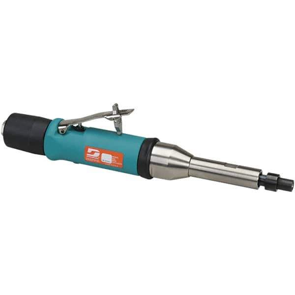 Dynabrade - 1/4" Collet, Straight Handle, Air Straight Die Grinder - 20,000 RPM, Rear Exhaust, 31 CFM, 0.5 hp, 90 psi, 1/4 NPT Inlet - Exact Industrial Supply