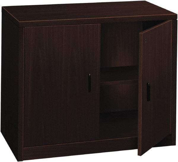 Hon - 36" Wide x 29-1/2" High x 20" Deep, 1 Drawer Supply - Laminate Over Wood, Mahogany - Exact Industrial Supply