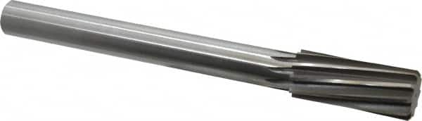 Made in USA - 1-1/4" High Speed Steel 10 Flute Chucking Reamer - Exact Industrial Supply