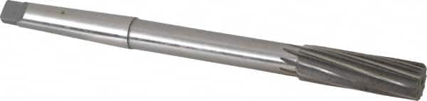 Chucking Reamer: 25/32″ Dia, 9-1/2″ OAL, 2-1/2″ Flute Length, Morse Taper Shank, High Speed Steel 8 Flute, RH