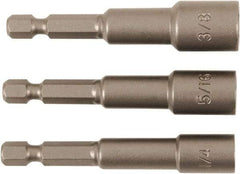 Wiha - 1/4" Drive, Nut Setter Screwdriver Bit - 2-1/2" OAL - Exact Industrial Supply