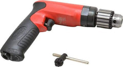 Sioux Tools - 3/8" Keyed Chuck - Pistol Grip Handle, 2,600 RPM, 14.16 LPS, 30 CFM, 1 hp - Exact Industrial Supply