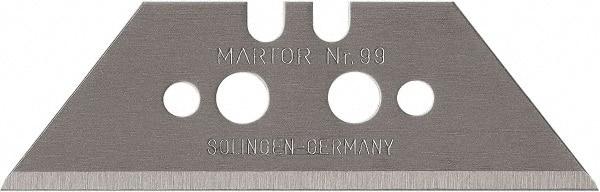 Martor USA - Carbon Steel Utility Knife Blade - 2.3622" Blade Length, 0.025" Blade Thickness - Exact Industrial Supply