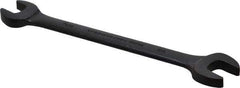Proto - 7/16" x 1/2" Standard Open End Wrench - 6-7/16" OAL, Double End, Black Finish, 15° Head Angle - Exact Industrial Supply