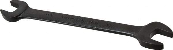 Proto - 9/16" x 5/8" Standard Open End Wrench - 7-47/64" OAL, Double End, Black Finish, 15° Head Angle - Exact Industrial Supply
