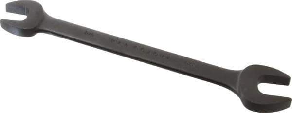 Proto - 5/8" x 3/4" Standard Open End Wrench - 8-43/64" OAL, Double End, Black Finish, 15° Head Angle - Exact Industrial Supply