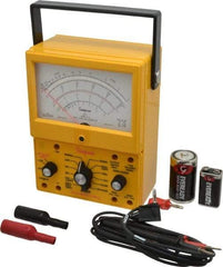 Simpson Electric - 12395, 1,000 VAC/VDC, Analog Manual Ranging Multimeter - 20 mOhm, Measures Voltage, Current, Resistance - Exact Industrial Supply