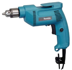 Makita - 3/8" Keyed Chuck, 2,500 RPM, Pistol Grip Handle Electric Drill - 4.9 Amps, 115 Volts, Reversible, Includes Chuck Key & Drill Chuck - Exact Industrial Supply