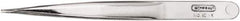 General - 4-1/2" OAL Utility Tweezers - Strong Sharp Points - Exact Industrial Supply