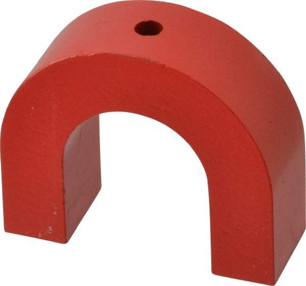 General - 1 Hole, 3/16" Hole Diam, 2-5/8" Overall Width, 15/16" Deep, 2-1/4" High, 42 Lb Average Pull Force, Alnico Power Magnets - 5/8" Pole Width - Exact Industrial Supply