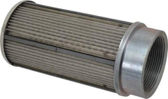 Parker - 30 Mesh, 380 LPM, 100 GPM, 4.47" Diam, Male/Female Magnetic Suction Strainer - 3 Port NPT, 9.35" Long - Exact Industrial Supply