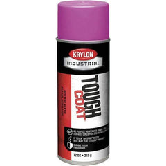 Krylon - OSHA Purple, 12 oz Net Fill, High Gloss, Enamel Spray Paint - 20 to 25 Sq Ft per Can, 16 oz Container, Use on Conduits, Ducts, Electrical Equipment, Machinery, Metal, Motors, Pipelines & Marking Areas, Railings, Steel Bars, Tool Boxes, Tools - Exact Industrial Supply