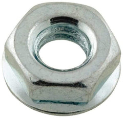 Value Collection - 1/4-20, Zinc Plated, Steel Hex Nut with Conical Washer - 1/2" Washer Diam, 7/16" Width Across Flats - Exact Industrial Supply