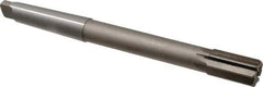 Interstate - 1" Diam, 0.873 to 0.875" Max Diam 3MT Morse Taper Shank, 1-5/8" Flute Length, Machine Expansion Reamer - Straight Flute, 10-1/2" OAL, Right Hand Cut, 8 Flutes, High Speed Steel, Bright Finish - Exact Industrial Supply