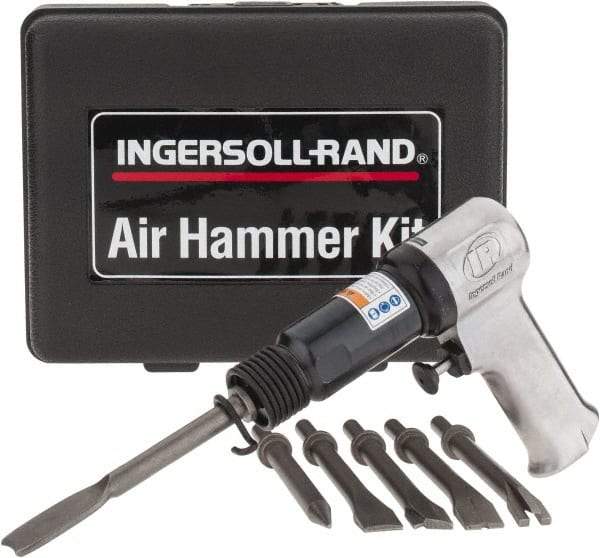 Ingersoll-Rand - 3,000 BPM, 2.28 Inch Long Stroke, Pneumatic Chiseling Hammer - 15 CFM Air Consumption, 1/4 NPTF Inlet - Exact Industrial Supply