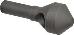 Weldon - 1-1/8" Head Diam, 1/2" Shank Diam, 90° High Speed Steel Countersink - Exact Industrial Supply