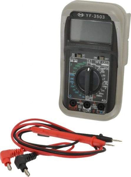 Value Collection - YF-3503, 1,000 VDC, Digital Multimeter - 20 mOhm, Measures Voltage, Capacitance, Current, Resistance - Exact Industrial Supply