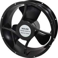 Value Collection - 115 Volts, AC, 550 CFM, Round Tube Axial Fan - 0.38 Amp Rating, 1,400 to 1,650 RPM, 10" High x 10" Wide x 3-1/2" Deep - Exact Industrial Supply