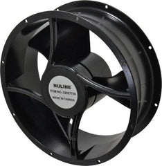 Value Collection - 230 Volts, AC, 550 CFM, Round Tube Axial Fan - 0.19 Amp Rating, 1,400 to 1,650 RPM, 10" High x 10" Wide x 3-1/2" Deep - Exact Industrial Supply