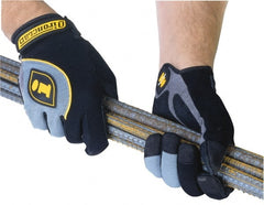 ironCLAD - Size M (8-9) Synthetic Leather Anti-Vibration/Impact Protection Work Gloves - Exact Industrial Supply