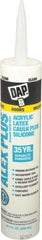 DAP - 10.1 oz Tube Clear Acrylic & Latex Caulk - -30 to 180°F Operating Temp, 30 min Tack Free Dry Time, 24 hr Full Cure Time - Exact Industrial Supply