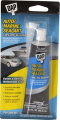 DAP - 2.8 oz Tube Clear RTV Silicone Joint Sealant - -40 to 400°F Operating Temp, 10 to 20 min Tack Free Dry Time, 24 hr Full Cure Time - Exact Industrial Supply