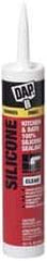 DAP - 10.1 oz Tube Clear RTV Silicone Joint Sealant - -40 to 400°F Operating Temp, 10 to 25 min Tack Free Dry Time, 24 hr Full Cure Time - Exact Industrial Supply