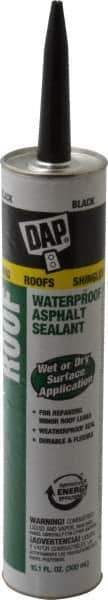DAP - 10.1 oz Cartridge Black Asphalt Joint Sealant - -40 to 180°F Operating Temp - Exact Industrial Supply