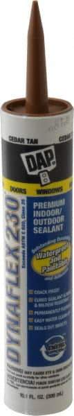 DAP - 10.1 oz Cartridge Tan Acrylic & Latex Caulk - -30 to 180°F Operating Temp, 30 min Tack Free Dry Time - Exact Industrial Supply