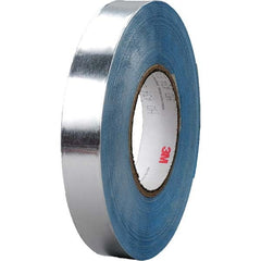 Silver Aluminum Foil Tape: 36 yd Long, 12″ Wide, 12 mil Thick Viscoelastic Polymer Adhesive, 50 lb Tensile Strength, -76 to 68 ° F Operating Temp