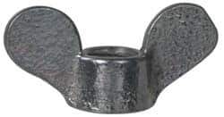 Value Collection - 5/16-18 UNC, Zinc Plated, Steel Standard Wing Nut - Grade 1015-1025, 1-1/4" Wing Span, 0.656" Wing Span, 15/32" Base Diam - Exact Industrial Supply
