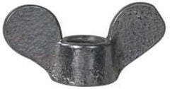 Value Collection - 5/16-18 UNC, Zinc Plated, Steel Standard Wing Nut - Grade 1015-1025, 1-1/4" Wing Span, 0.656" Wing Span, 15/32" Base Diam - Exact Industrial Supply
