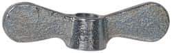 Value Collection - 3/8-16 UNC, Zinc Plated, Steel Standard Wing Nut - Grade 1015-1025, 2-1/2" Wing Span, 0.69" Wing Span, 9/16" Base Diam - Exact Industrial Supply